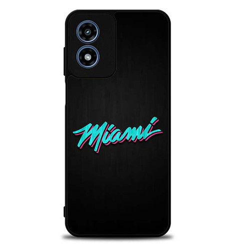 Miami Heat Neon Motorola Moto G Play 2024 Case