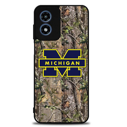 Michigan Wolverines Camouflage Motorola Moto G Play 2024 Case