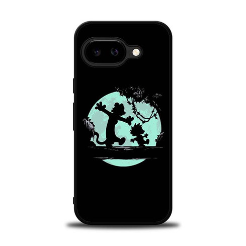 Calvin and Hobbes Play At Night Google Pixel 9A Case