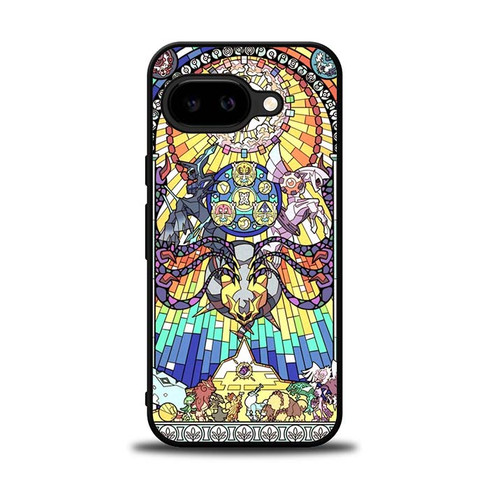 Pokemon Stained Glass Style Google Pixel 9A Case