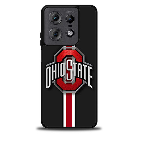 Ohio State Buckeyes Logo Red Stripe Motorola Moto Edge Case