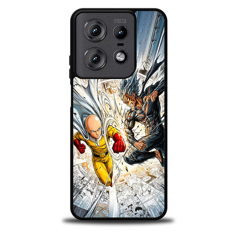 One Punch Man Saitama Vs Garou Motorola Moto Edge Case