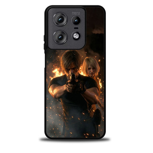 Resident Evil 4 Remake Leon and Ashley G Motorola Moto Edge Case