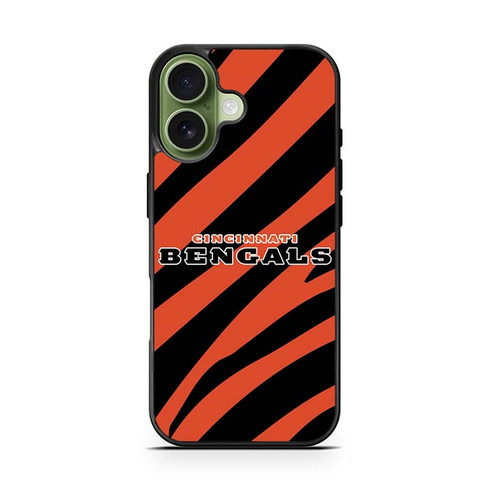 Cincinnati Bengals Tiger Pattern iPhone 17 Case