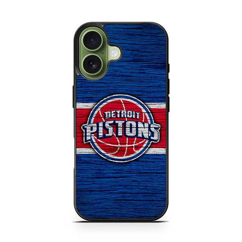 Detroit Pistons Wooden Pattern 02 iPhone 17 Case