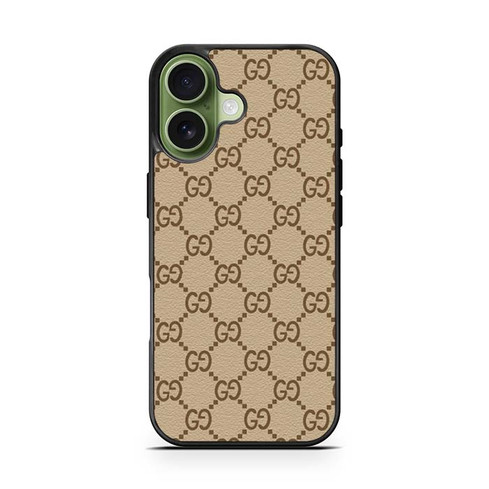 Gucci Leather Pattern iPhone 17 Case
