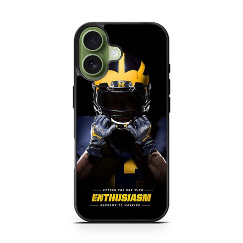 Michigan Wolverines Enthusiasm iPhone 17 Case