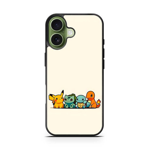 Pokemon Pikachu Bulbasaur Squirtle Charmander iPhone 17 Case