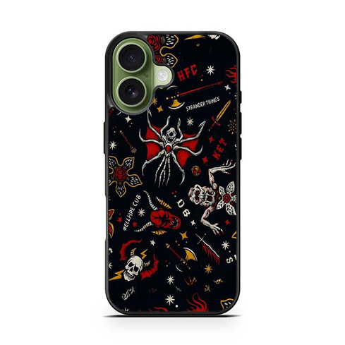 Stranger Things Hellfire Gothic Chaos 01 iPhone 17 Case