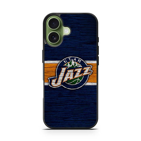 Utah Jazz Wooden Pattern iPhone 17 Case