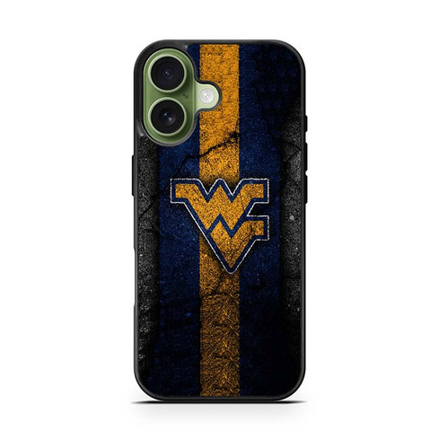West Virginia Mountaineers Asphalt Texture iPhone 17 Case