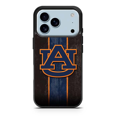 Auburn Tigers Wooden Pattern iPhone 17 Pro Case