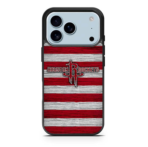 Houston Rockets Wooden Pattern iPhone 17 Pro Case
