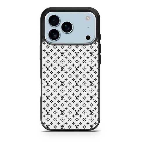 Louis Vuitton White Pattern iPhone 17 Pro Case