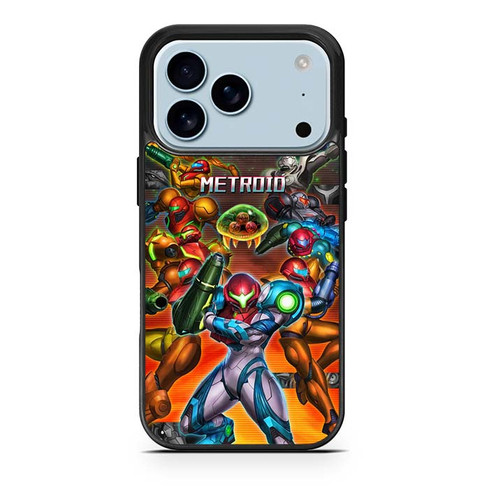 Metroid collage Samuss evolution iPhone 17 Pro Case