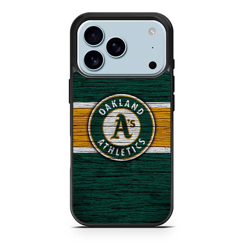 Oakland Athletics Wooden Pattern iPhone 17 Pro Case