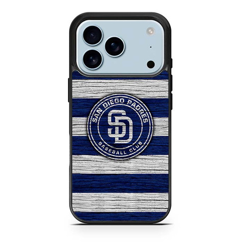 San Diego Padres Wooden Pattern iPhone 17 Pro Case