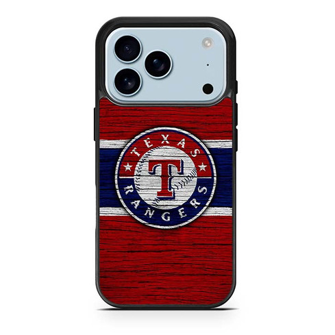 Texas Rangers Wooden Texture iPhone 17 Pro Case