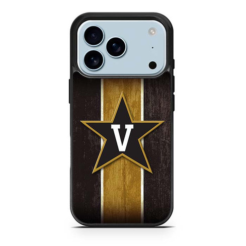 Vanderbilt Commodores Wooden Pattern iPhone 17 Pro Case