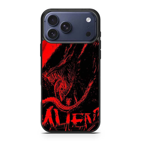 Alien Xenomorph In Red iPhone 17 Pro Max Case