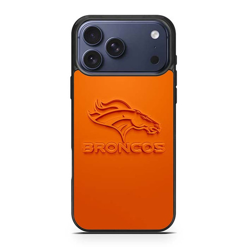 Denver Broncos Logo Orange iPhone 17 Pro Max Case