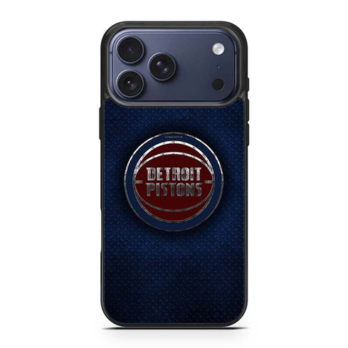 Detroit Pistons Metallic iPhone 17 Pro Max Case