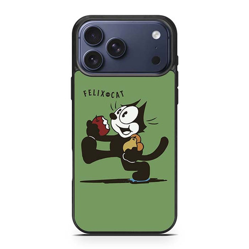 Felix The Cat Eat Apple iPhone 17 Pro Max Case