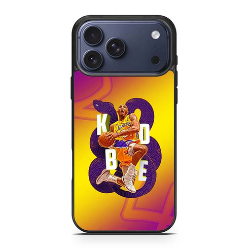 Los Angeles Lakers Kobe Bryant Black Mamba iPhone 17 Pro Max Case