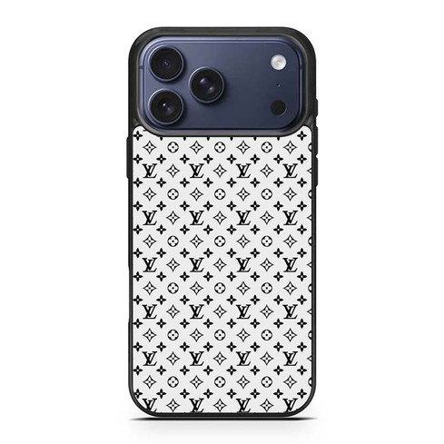 Louis Vuitton White Pattern iPhone 17 Pro Max Case