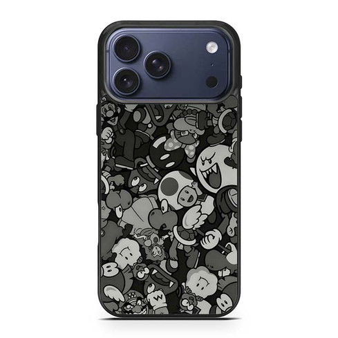 Mario Luigi Bowser Toad Boo and Wario iPhone 17 Pro Max Case