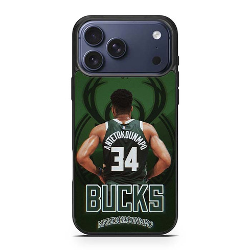 Milwaukee Bucks Antetokounmpo 34 iPhone 17 Pro Max Case