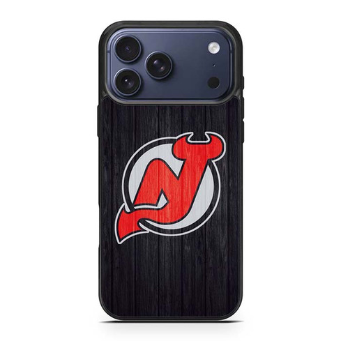 New Jersey Devils Wooden Pattern iPhone 17 Pro Max Case