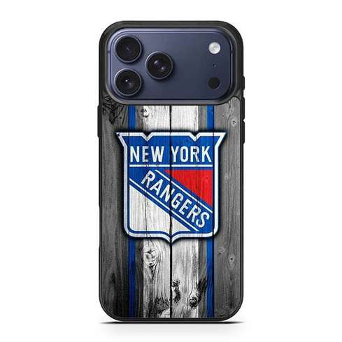 New York Rangers Wooden Pattern iPhone 17 Pro Max Case