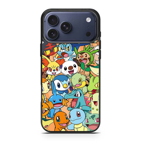 Pokemon starter collage iPhone 17 Pro Max Case
