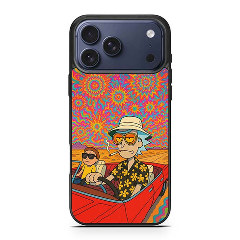 Rick and Morty Psychedelic Vibe iPhone 17 Pro Max Case