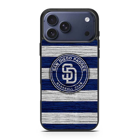 San Diego Padres Wooden Pattern iPhone 17 Pro Max Case