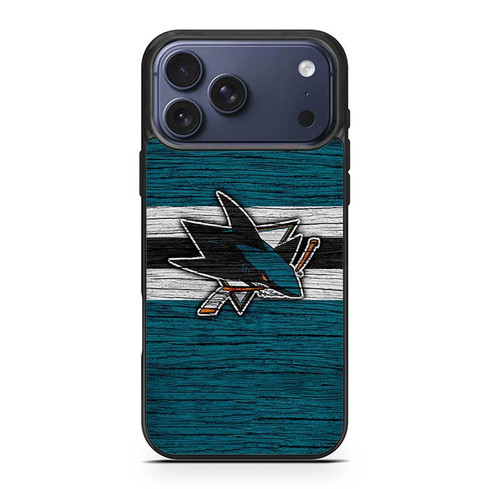 San Jose Sharks Wooden Pattern iPhone 17 Pro Max Case
