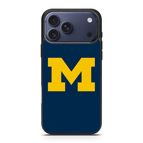 Michigan Wolverines 01 iPhone 17 Pro Max Case