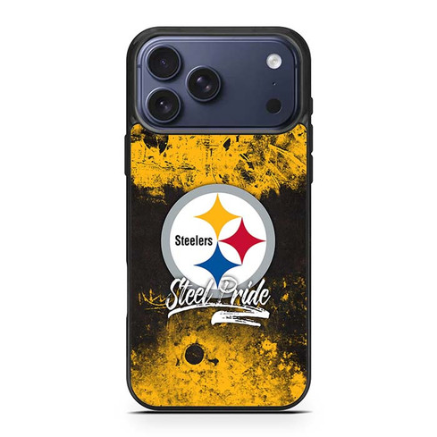 Steeler Pride Grunge iPhone 17 Pro Max Case