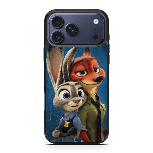 Zootopias Hopps and Nick Brave Hearts iPhone 17 Pro Max Case