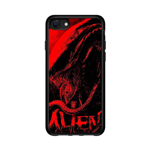 Alien Xenomorph In Red iPhone 16e Case