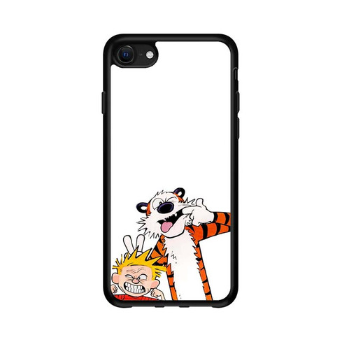 Calvin and Hobbes Making Faces iPhone 16e Case