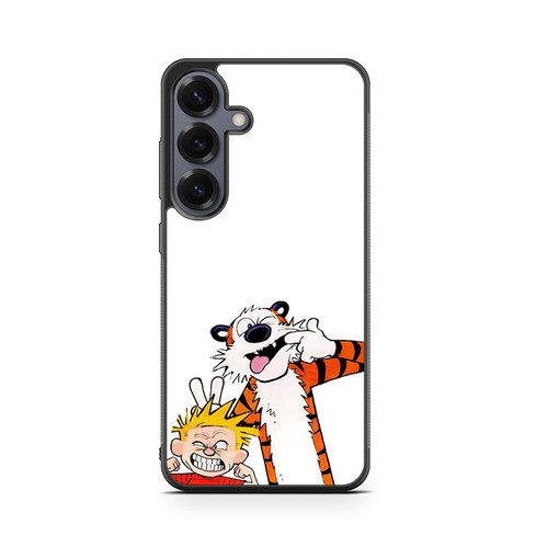Calvin and Hobbes Making Faces Samsung Galaxy S26 Case