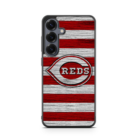Cincinnati Reds Wooden Pattern Samsung Galaxy S26 Case