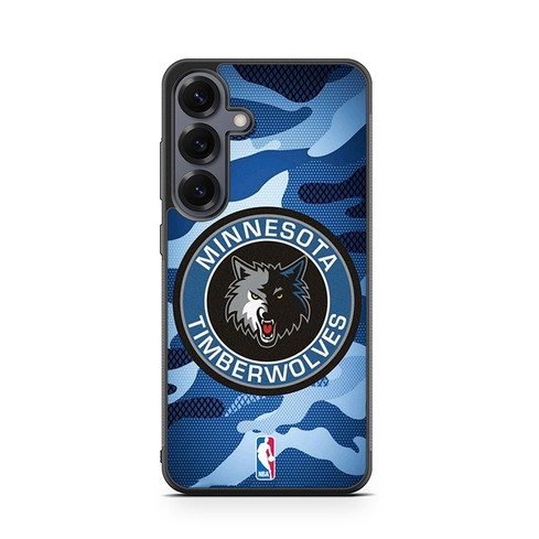 Minnesota Timberwolves Camo Samsung Galaxy S26 Case