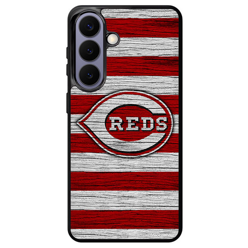 Cincinnati Reds Wooden Pattern Samsung Galaxy S26+ Case