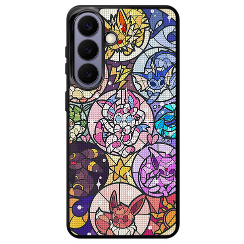 Pokemon Stained Glass Look Samsung Galaxy S26+ Case