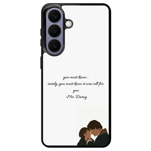Pride and Prejudice Quote Samsung Galaxy S26+ Case