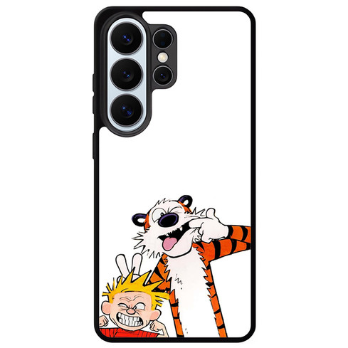 Calvin and Hobbes Making Faces Samsung Galaxy S26 Ultra Case