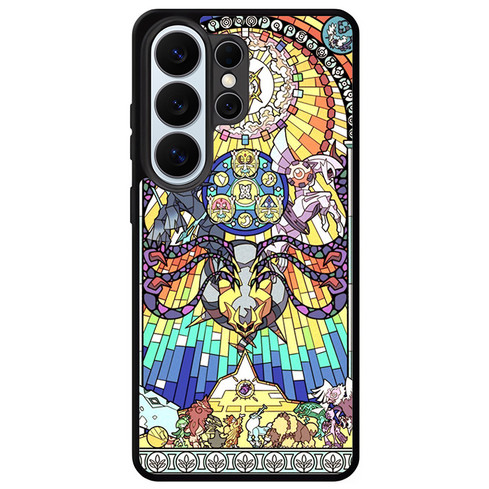 Pokemon Stained Glass Style Samsung Galaxy S26 Ultra Case
